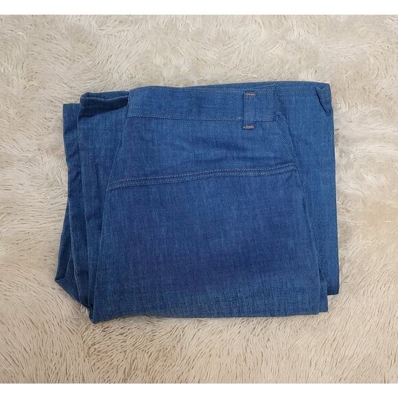 Vintage 70s Sears High-Rise Blue Jeans Size 10 Tall Flare Bell Bottom Pants - Picture 8 of 9